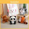 Plush Playful Soft Panda Raccoon Bunny Doll Cozy Stuffed Animal Kids For