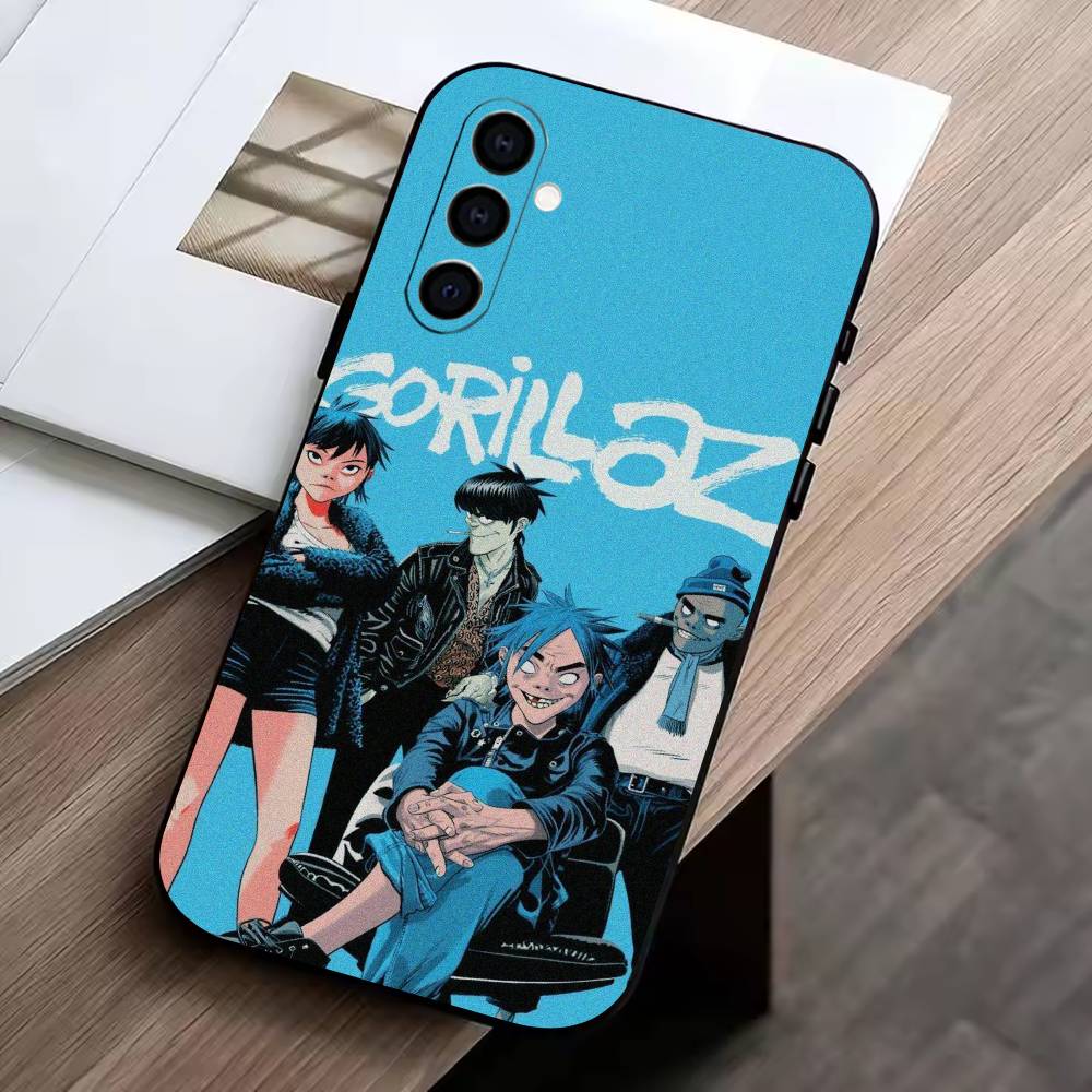 

C-Gorillaz Anime Phone Case For Samsung Galaxy A73,A72,A71,A70,A53,A52,A51,Others Soft Black Cover Samsung a22 5g