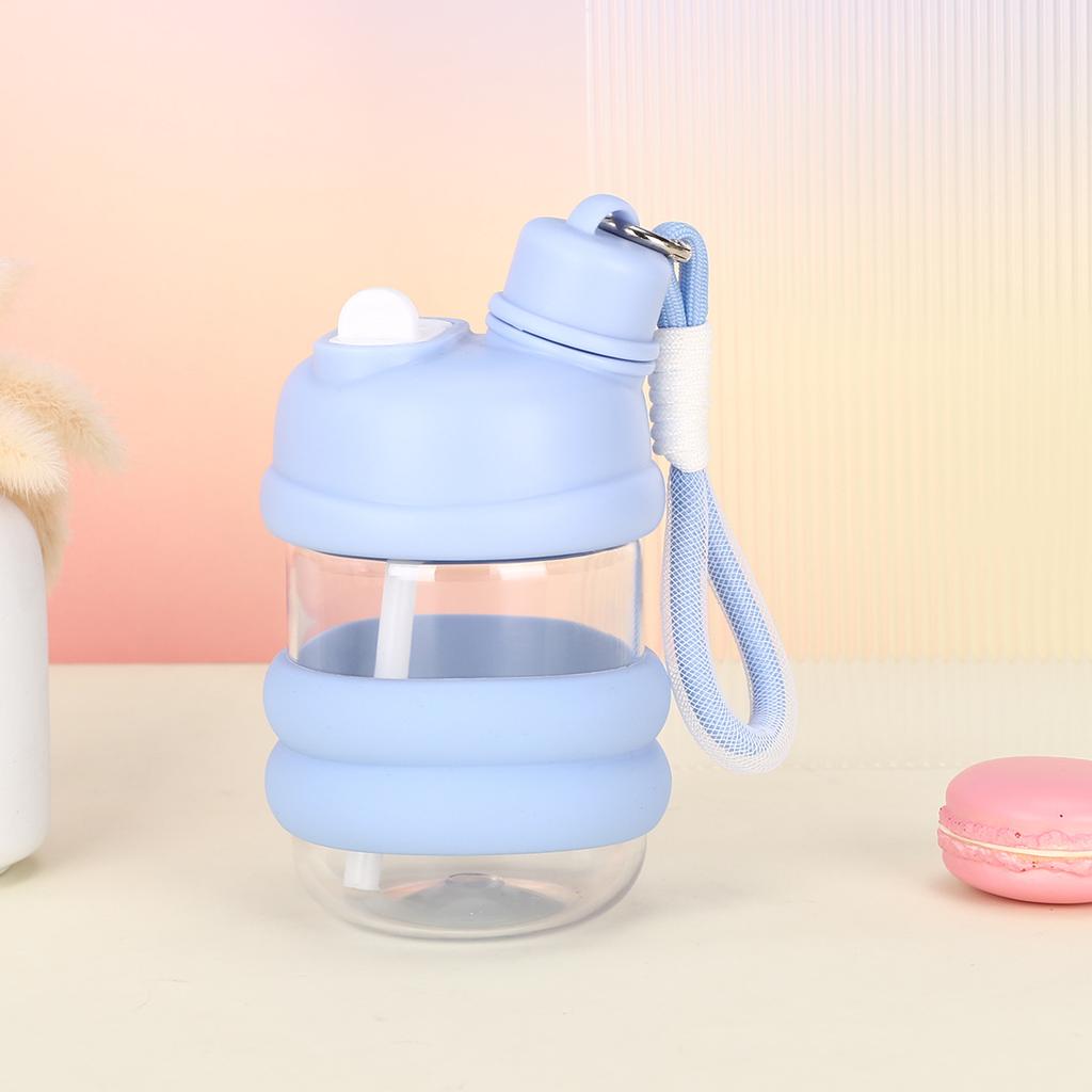 Water bottle summer new simple high value suspender water cup male and female students portable accompanying cup outdoor plastic cup