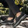 Men's Sneakers Slip on Running Shoes Non-Slip Soft Plus Size Men Loafers Outdoor Hiking Casual Shoes Breathable Suede Men Shoes