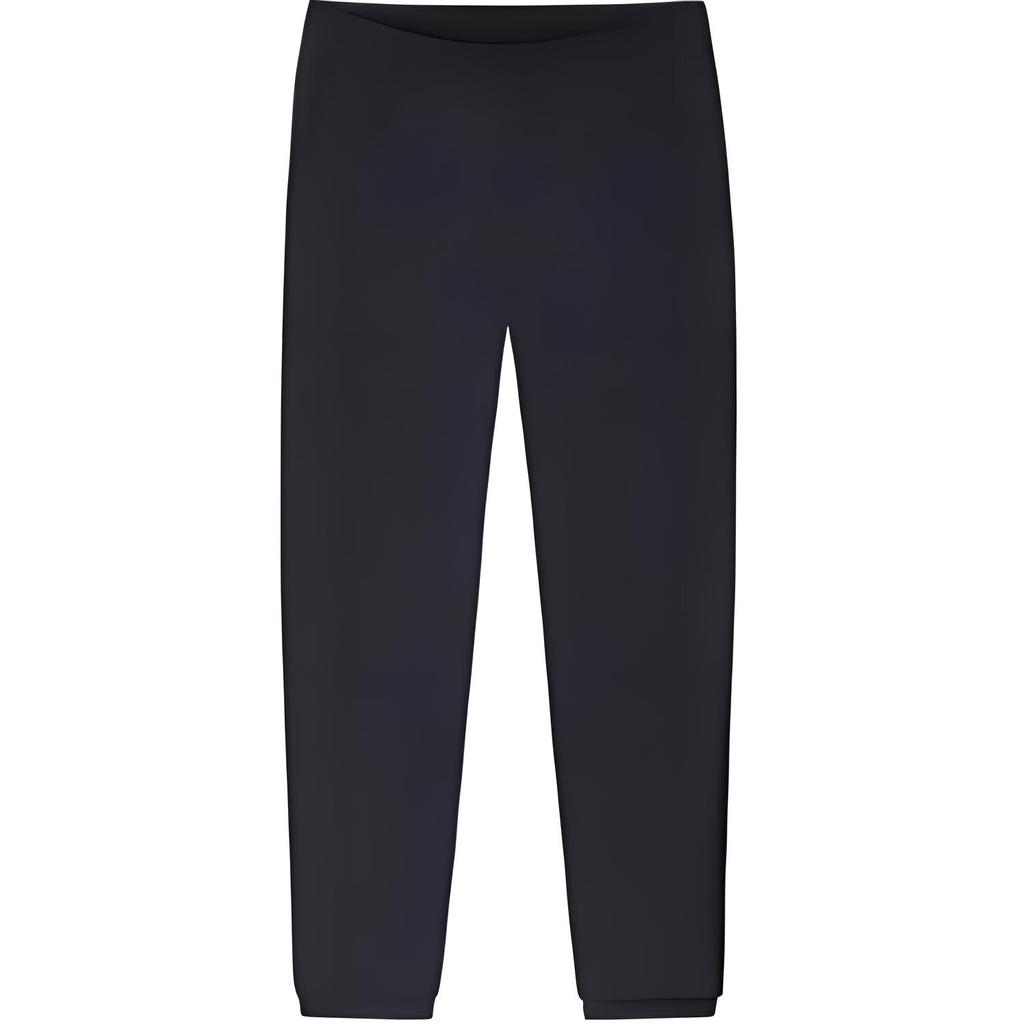 Anta Training Series Solid Color Mid-Rise Tapered Knit Sports Pants Women Pants Black 162427508-2