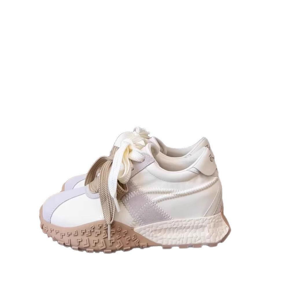 Small people gain 7cm in height, German training 2025 autumn new thick-soled color matching casual Forrest Gump shoes increase in height, short people