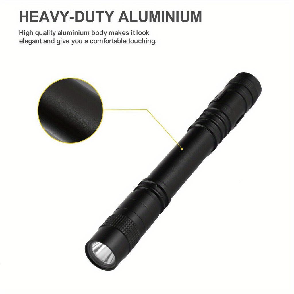 5PC Mini Portable LED Pen Light, Super Bright, Skilled Hands Holding Flashlights, Camping Outdoors, Emergency Situations