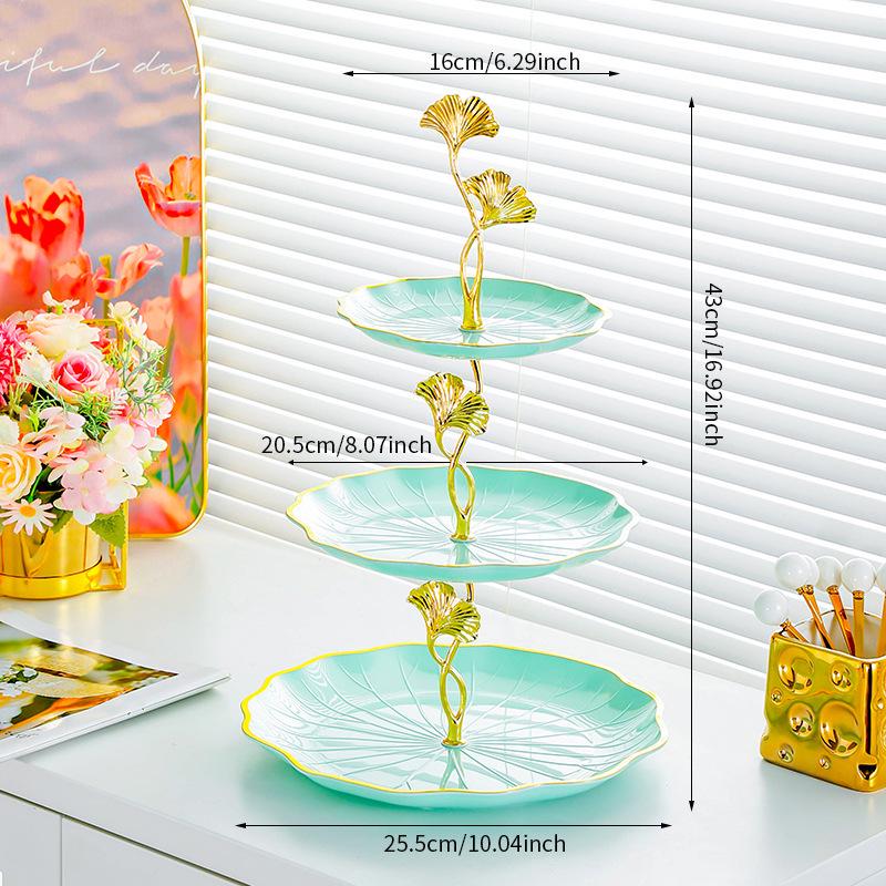 Elegant Multi-Layer Snack & Fruit Plate for Living Room or Coffee Table