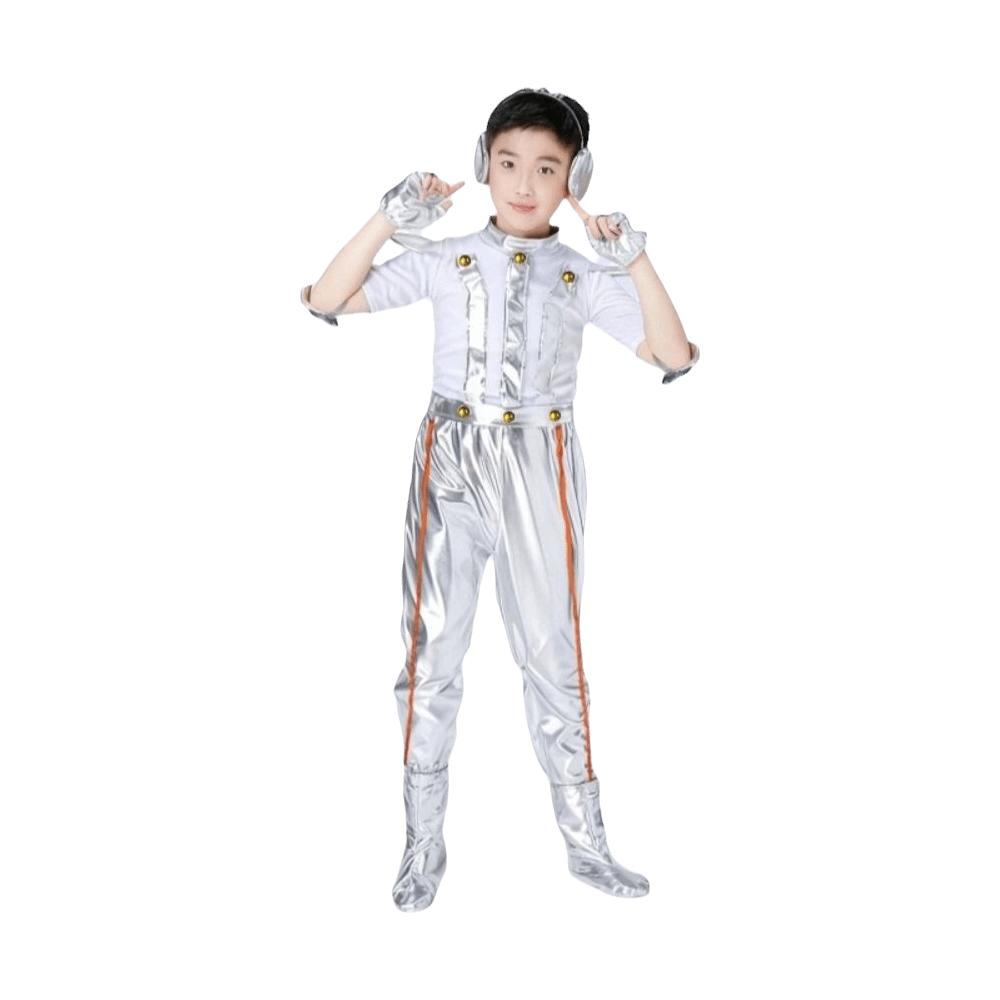 Future Style Space Astronaut Costume Halloween Children Spaceman Costume Cute Robot Costume Party