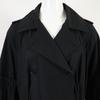 Max Mara 112102126 2020 Black Trench Coat Poplin Fabric Voluminous Sleeves coat 42 blackUsed