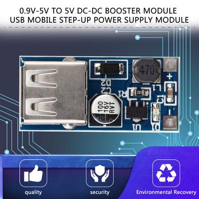 Placa de Circuito de Carga de Salida USB Caliente Módulo Elevador de 0.9V-5V Convertidor de Voltaje de Fuente de Alimentación Step-up Cargador de Banco de Energía DC-DC