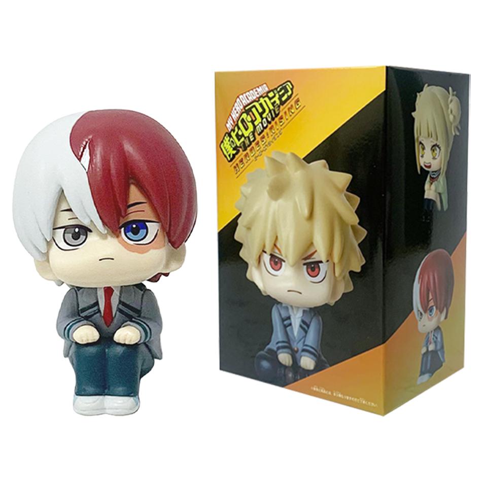NEW 9-21CM My Hero Academia Katsuki Deku Todoroki So Himiko Toga Break Time Anime Figure Model Collection Doll Toy For Kids