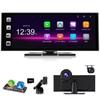 60FPS Pro 1920x720 HD Display Car Audio Integrated with Front 1080P Rear CarPlay Wireless Android Auto Wireless Voice 64GB Memory Easy Installation