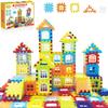 172+ Piece House Building Blocks, Mixed Colors, Large Capacity, with Storage Bag, Ages 3-12, Boys and Girls, Christmas, Birthday Gift, Educational