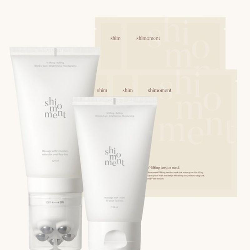 

[Полный набор] V-лифтинг роллер-крем 120 мл (Замена) + 120 мл (Пополнение) + 5 масок