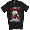 My Christmas Pajama Shirt American Shorthair Cat Lover Matching Team Unisex T-Shirt Black