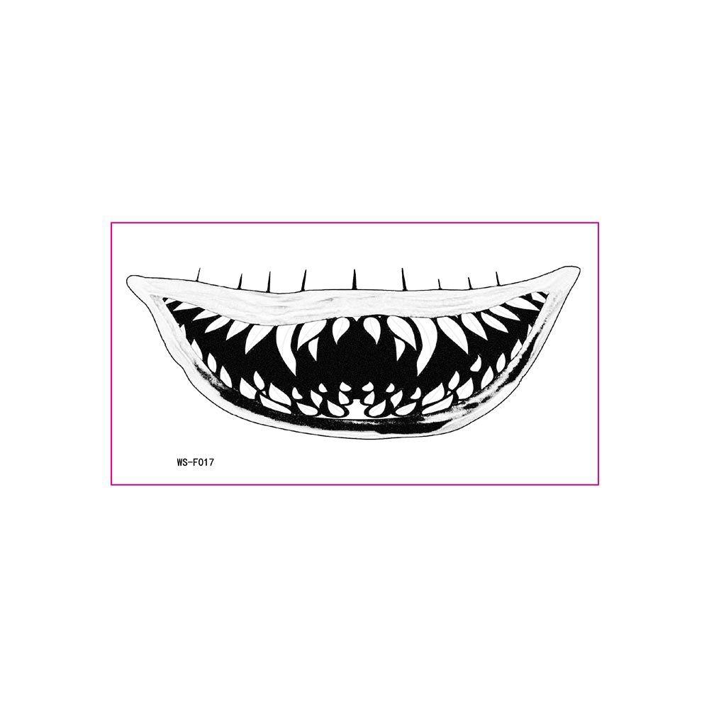 Long-lasting Zombie Cosplay Props Waterproof Bloody Makeup Tattoo Sticker  Party Supplies