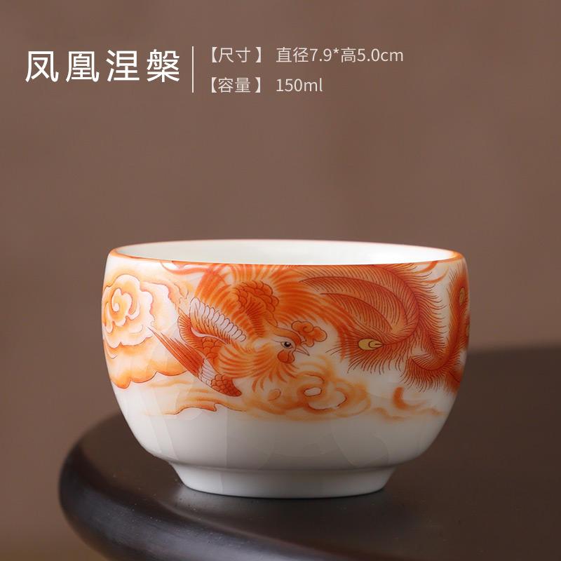 Janpanese Style Ceramic Teacup Handmade Portable Ceramic Tea Cup Household Exquisite Master Cup Tea Teaware Accessories New