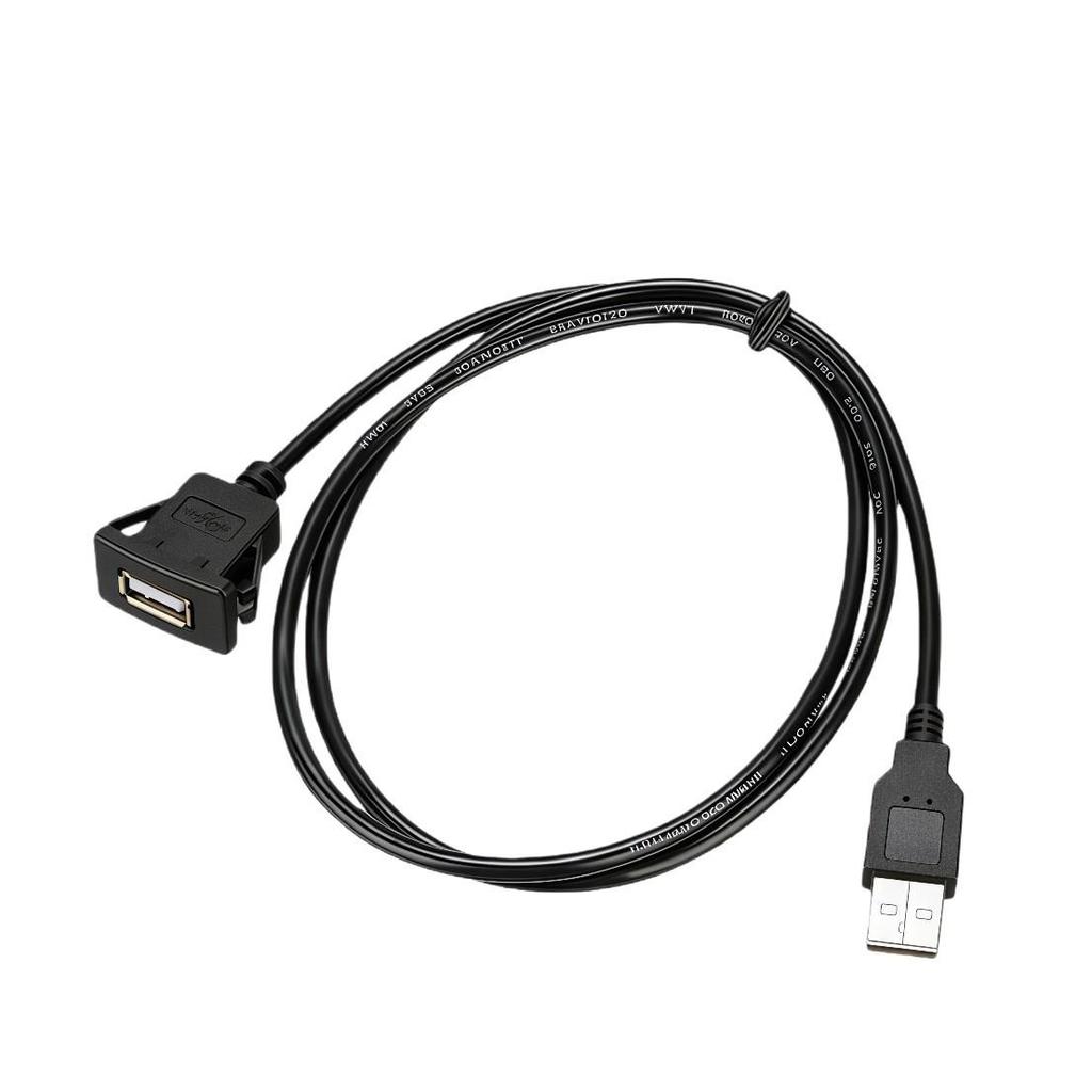 Waterproof USB 3.0 Male to Female Snap-on Cable for Car, Motorcycle, Ship Dashboards (USB 2.0 Compatible)