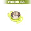 2Pack Stainless Steel Food Feeder Dish For Parrots Food and Water Supply Quick Cleaning Feeding Solution Cage Accessory