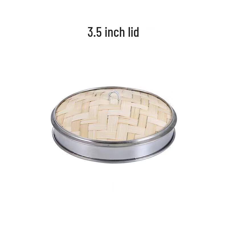 

Stainless Steel Edged Bamboo Steamer Basket