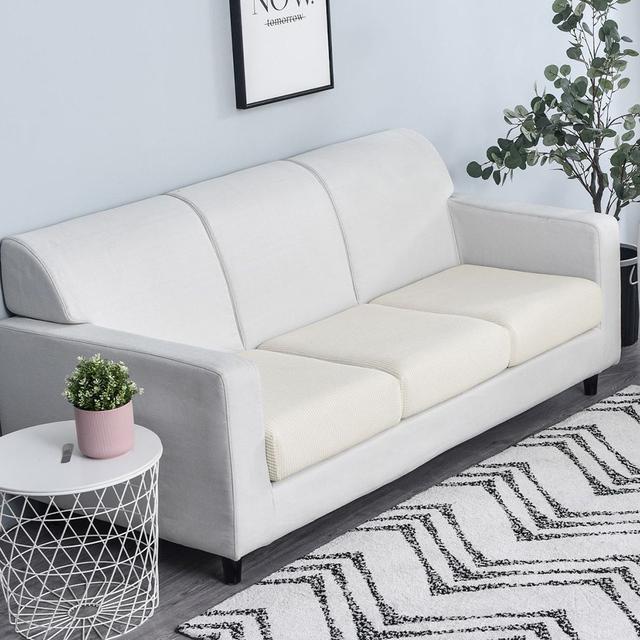 Airldianer Jacquard Stretch Sofa Seat Cushion Cover Anti -Dirty Removable And Washable Sofa Protective Cover Easy Installation