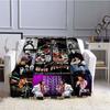 Various Styles of E-Elvis Pattern 3D Printed Rock Singer Sofa Blankets, Suitable for Adult and Children's Bedrooms and Living