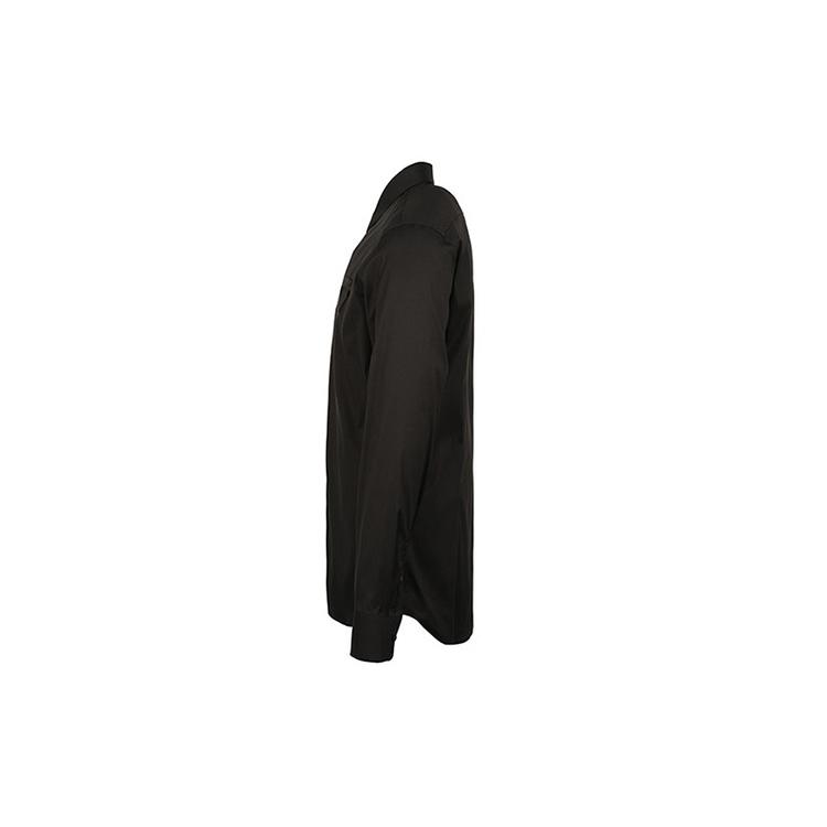PRADA Shirts Men's Black Pointed Collar Moderate Shirt UCN259-F62-F0002