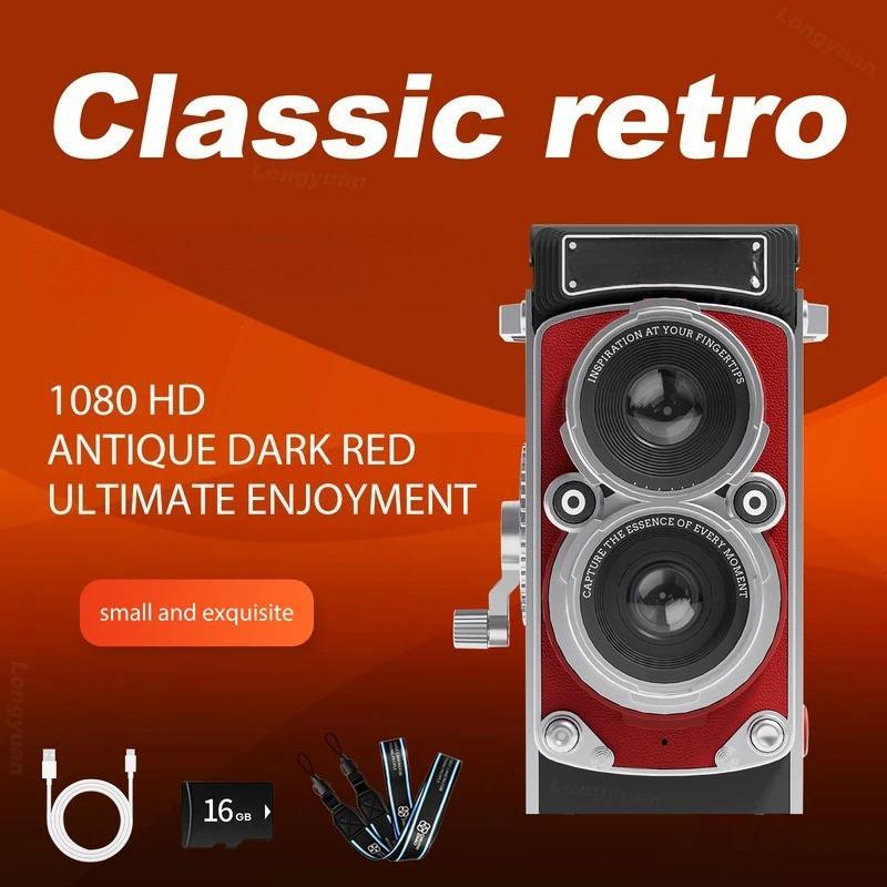 12MP 1080P Mini Classic Retro Digital Camera CCD Vintage Camera Full HD Travel Portable Small Camera