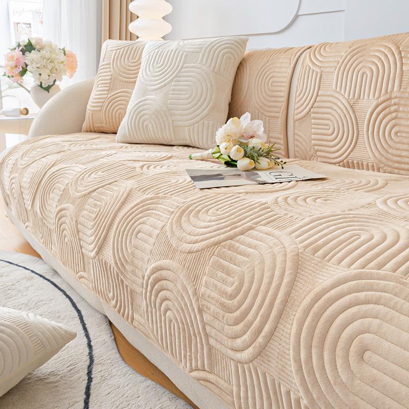 Роскошные геометрические диванные полотенца — фото 7