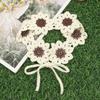 Stylish Heartedly Designed Knitted Flower Headband for Hawaii Beach Travels