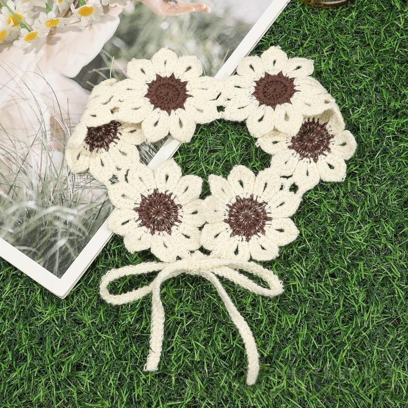Stylish Heartedly Designed Knitted Flower Headband for Hawaii Beach Travels