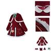 Klee Christmas Cosplay Costume Set For Anime Fans Velvet Fabric Cute And Sweet Style