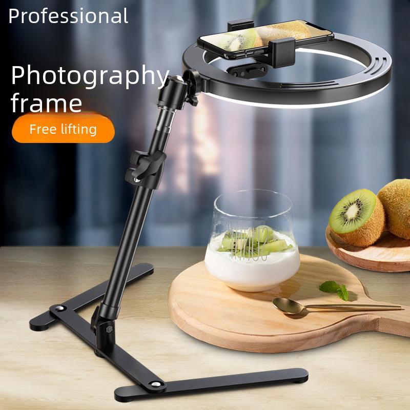 Phone Stand For Live Streaming With 10-Inch LED Fill Light Anchor Selfie Beauty Desktop Photo Overhead Bracket 6