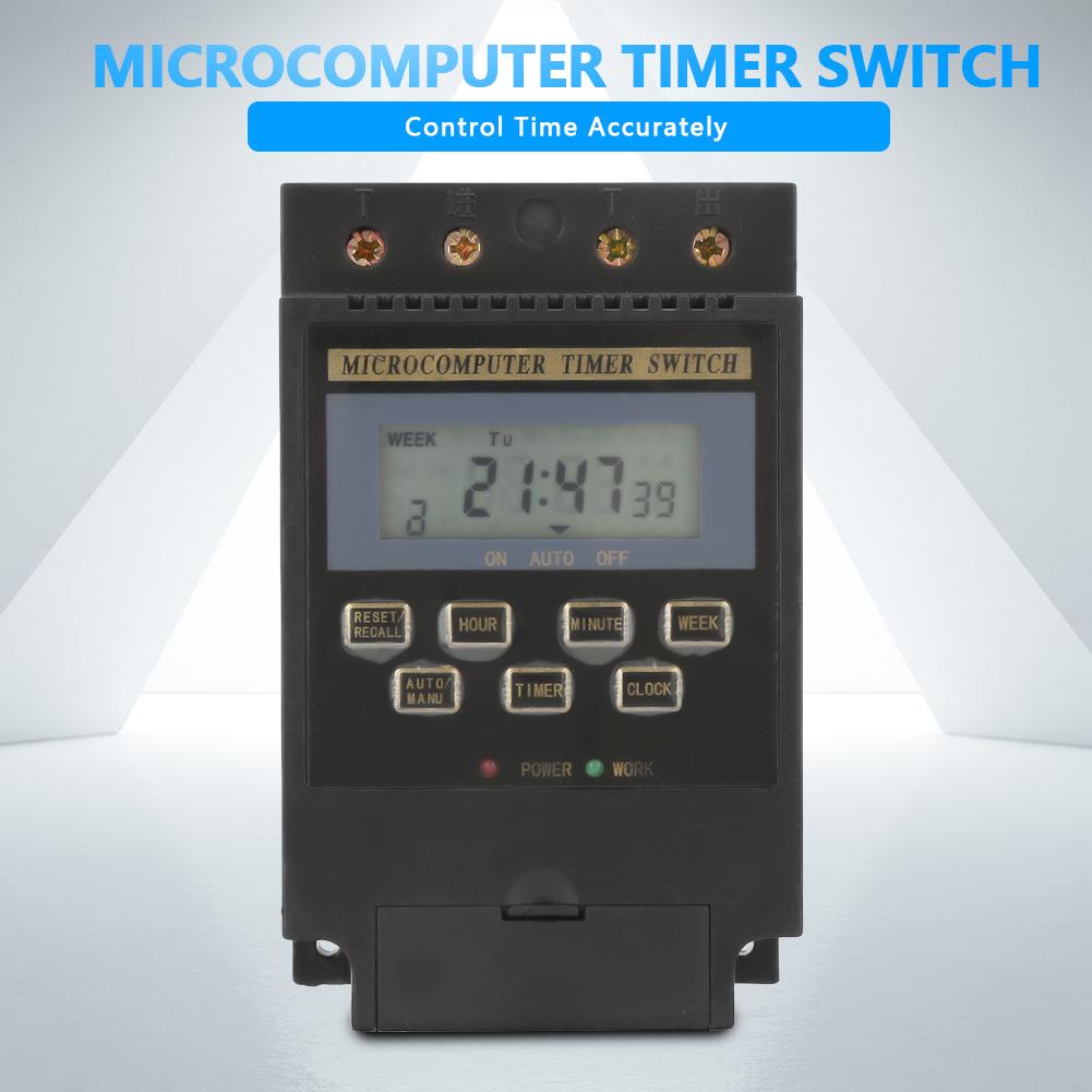 KG316T Digital Timer Controller Microcomputer Programmable Timer Switch AC220V 25A