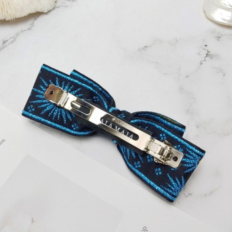 Maia Retro Pearl Hairpin - Blue