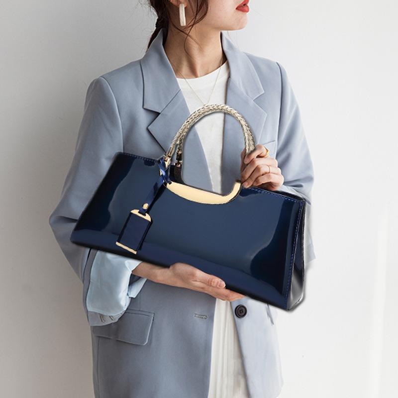 Women's Bag Fashion Gloss Paint Leather Handbag Bride Wedding Bag Dinner Bag