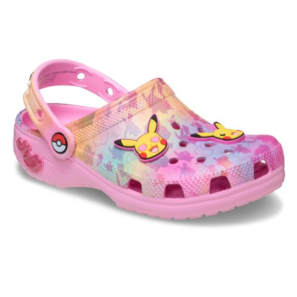 Crocs Kids Pikachu Pink Classic Clog Kids 211229 90h Crocs Sandals Slippers Zibbitz Pokemon