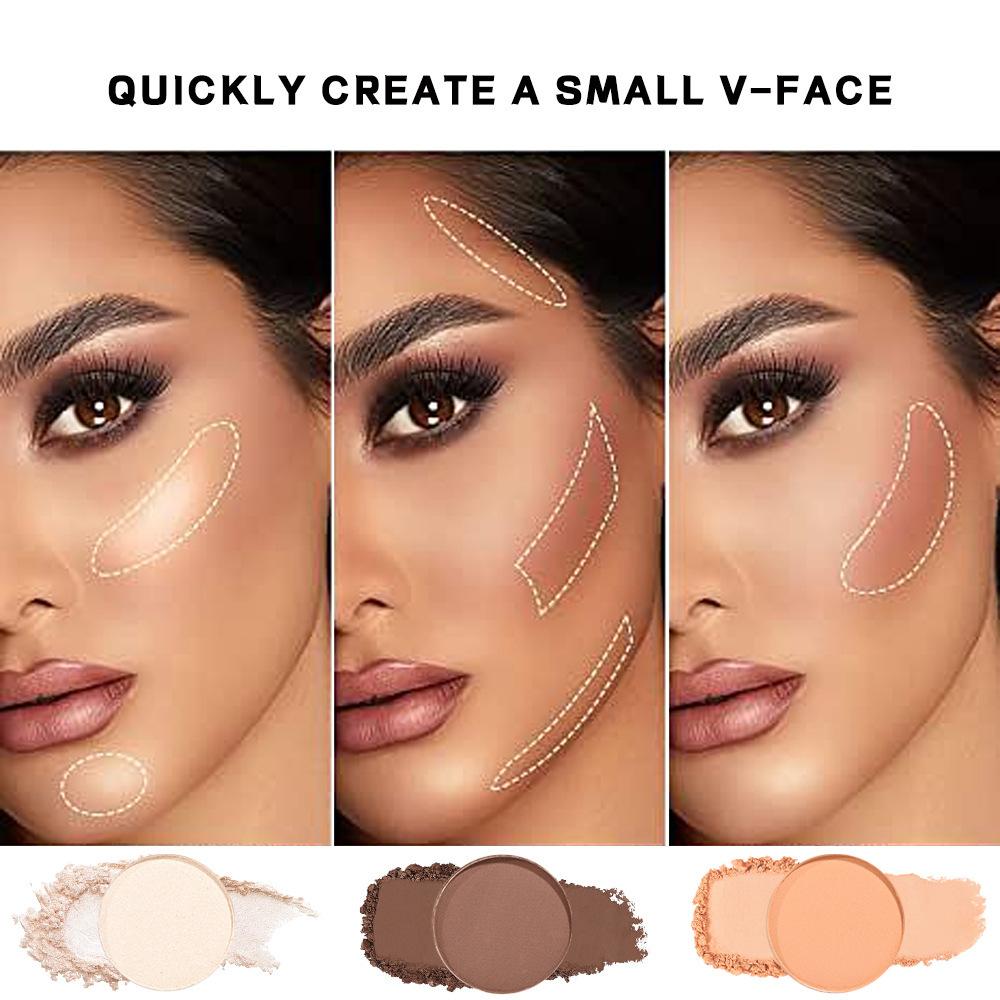 Vibrant Girl Ice Cream Sechsfarben-Rouge; Aufhellender, natürlicher Make-up-Effekt, pigmentiert, matt, feine Textur, mattes Rouge, einteilige Konturplatte