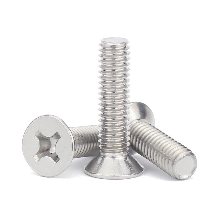 304 Stainless Steel Phillips Flat Head Countersunk Machine Screw