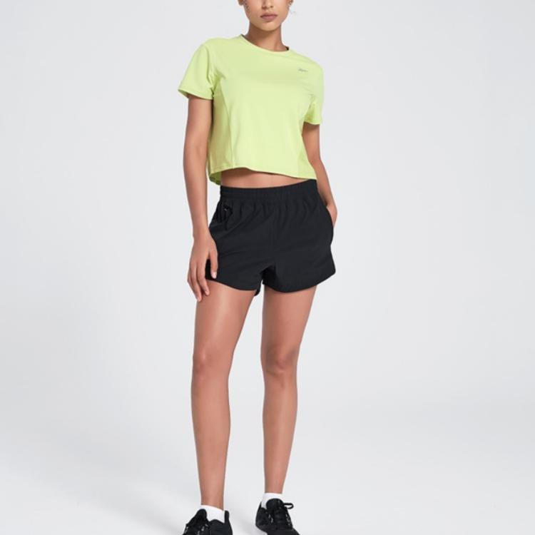 Reebok Sports Lifestyle Series Reflective Print Woven Shorts Women Shorts Black 24SRM604WGH0