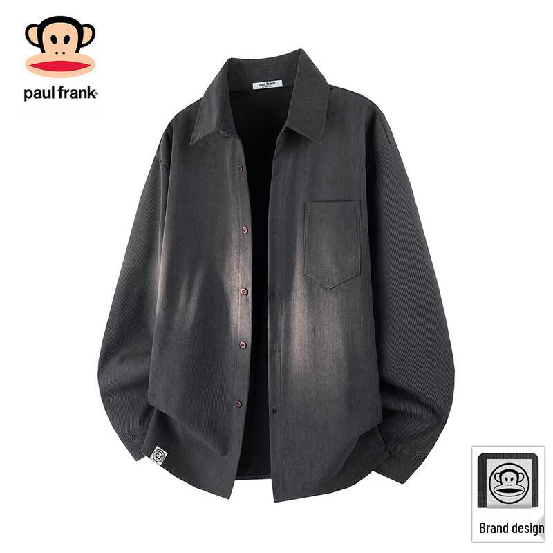 Paul Frank Men s Corduroy Long-Sleeve Casual Shirt 5XL