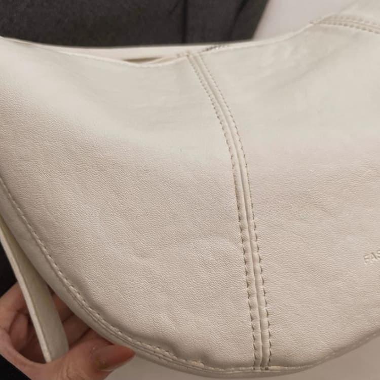 Retro soft leather dumpling bag women's shoulder messenger bag
