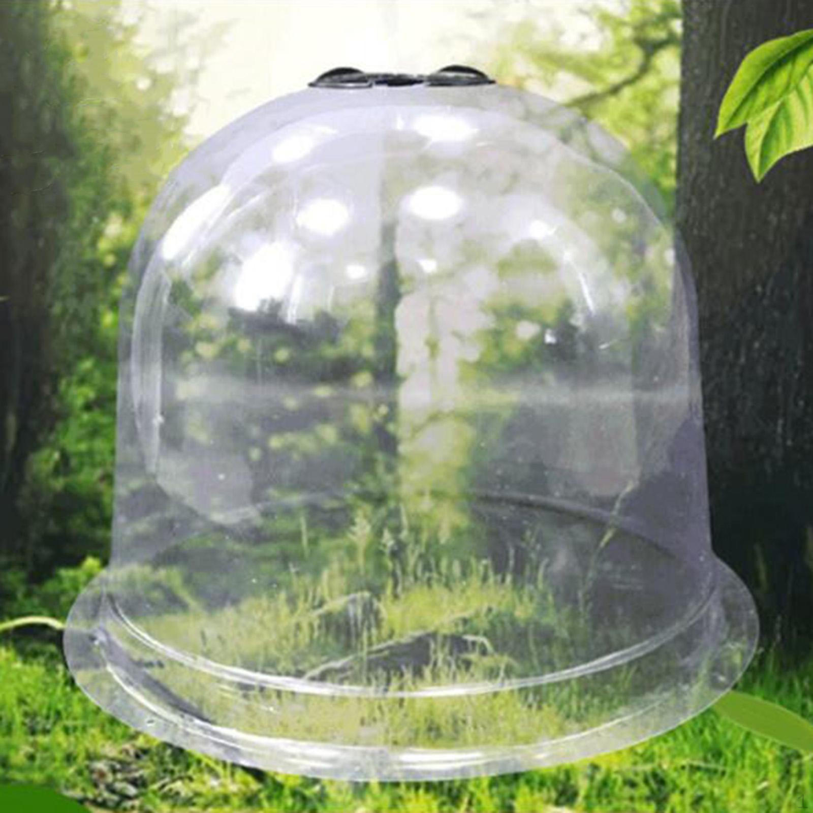 Small Reusable Plastic Mini Greenhouse, Garden Cloche Dome, Plant Covers Freeze Outdoors