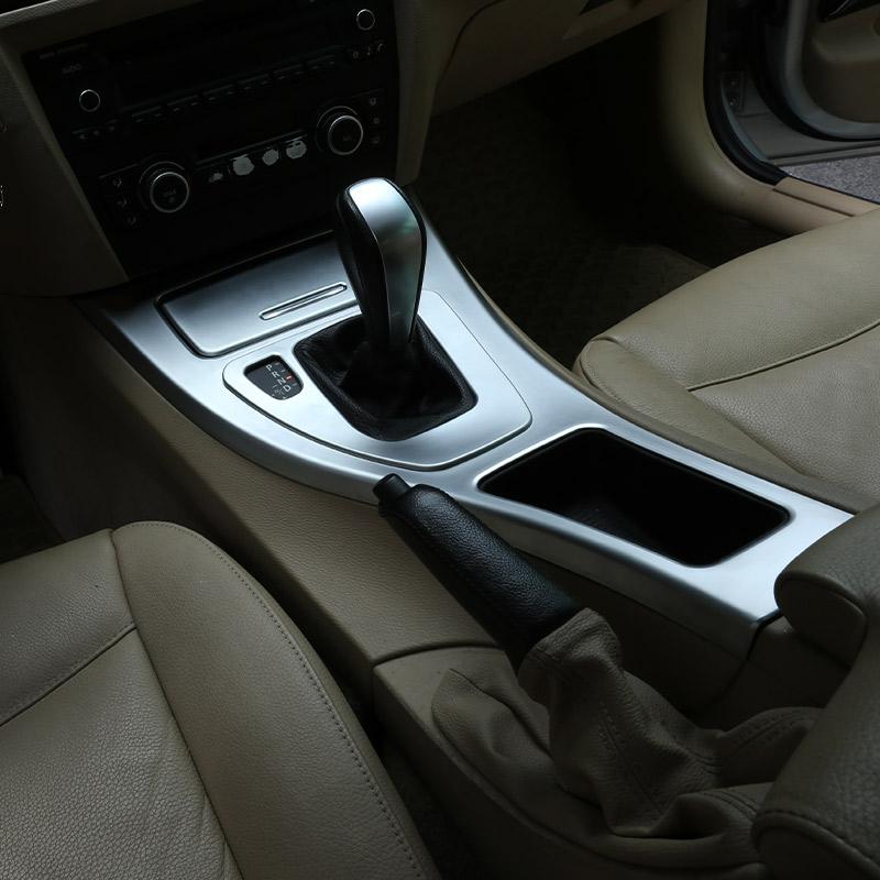 ABS Silver For BMW 3 Series E90 2005-2012 Car Interior Decoration Cover Stickers Dashboard Console Gear Shift Door Handle Trim