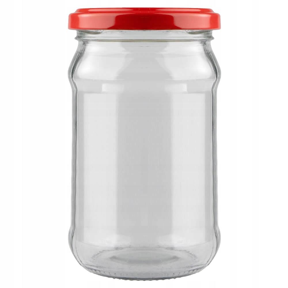 60X Glass Jars 315Ml Jar For Jam Honey Preserves + Lid Fi66