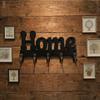 Farmhouse 5-Hook Wooden Key Hook Vintage Rustic Wall-Mounted Key Holder Multi-functional Decorative Hook Entrance Decoration