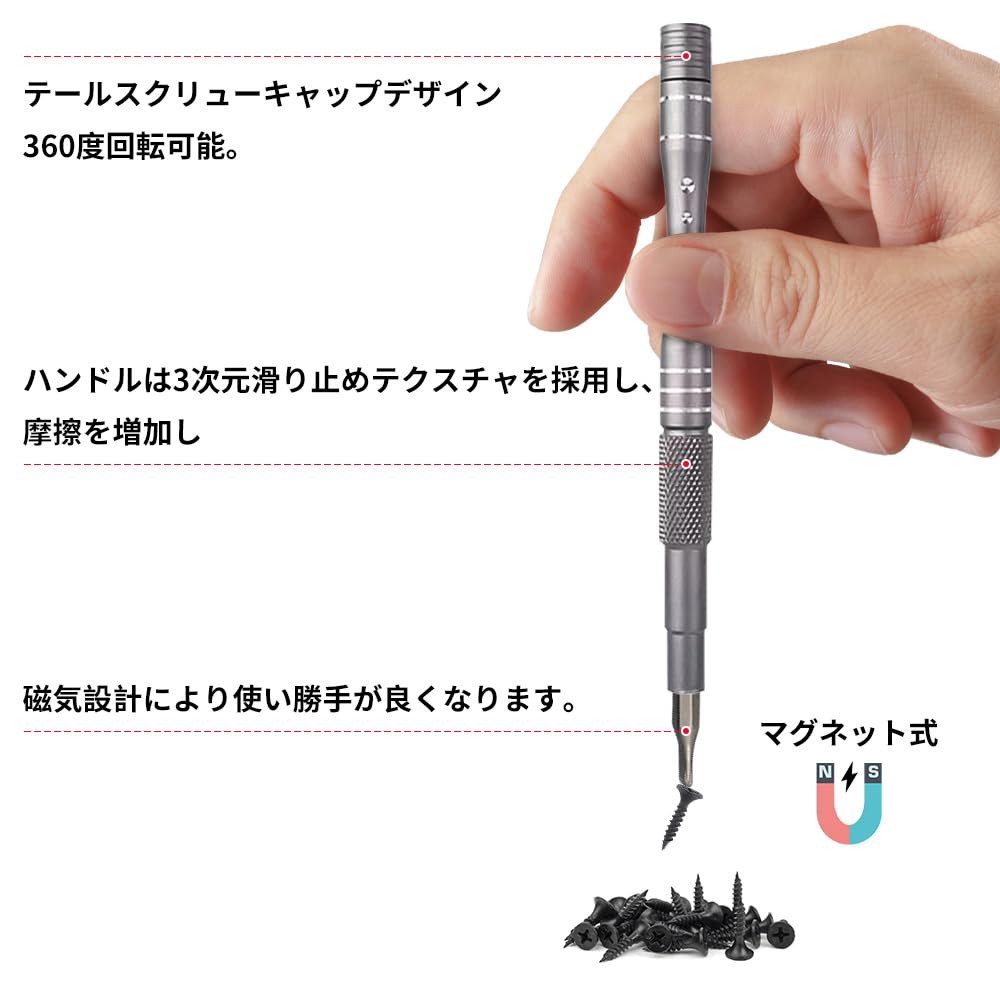 Glvaner 128in1 Precision Screwdriver Torx Glasses 122 Bit S2 High Rust Comes with Storage Case DIY Disassembly Multifunctional Compatible Set,