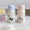 Cartoon Prints Small Thermal Cup Stainless Steel Bounce Water Bottle Cute Students Pocket Flask