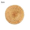 Dining Experience Insulation Pads Rattan Coasters Environmentally Friendly