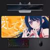 Cute Anime Hoshino Ai OOshi No Ko Mouse Pad Mousepad Large Gaming Lockedge Thickened Pc Table Desk Mat