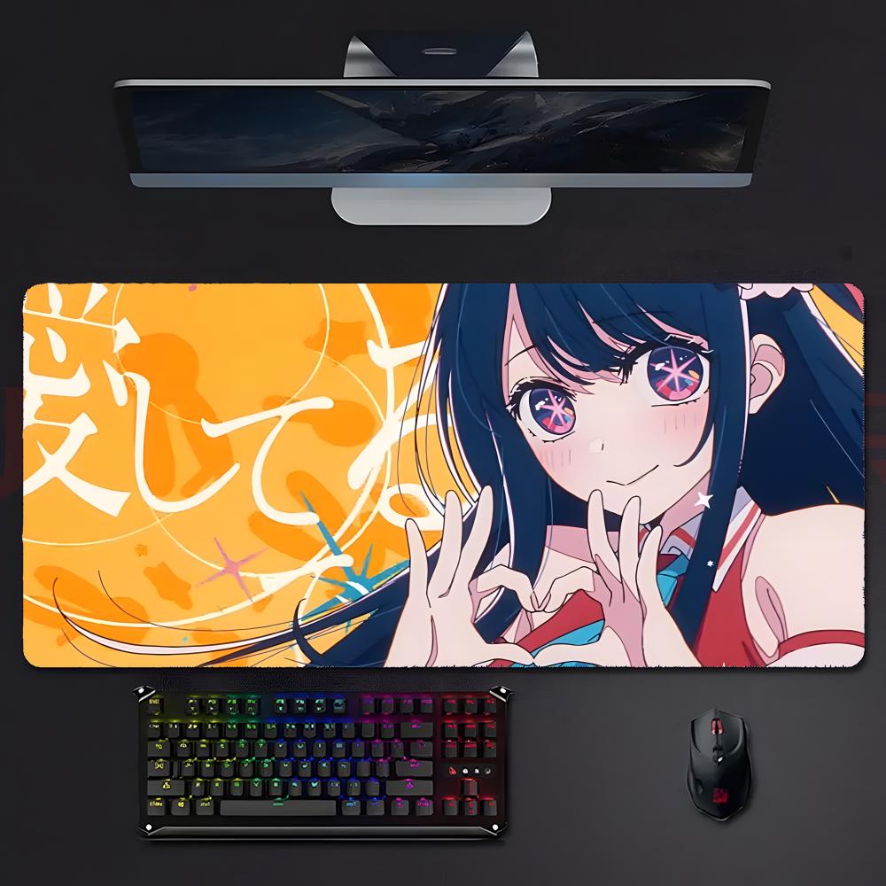 Cute Anime Hoshino Ai OOshi No Ko Mouse Pad Mousepad Large Gaming Lockedge Thickened Pc Table Desk Mat