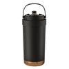 Stainless Steel Coffee Mug Double Wall Insulated Mug 500ml Large Capacity Ceramic Vacuum Flasks Reusable Home Drinkware with Straw