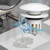 Sink Drain Stopper Kitchen Sink Drain Strainer Anti-Odor Plug Washbasin Stopper For Home Indoor RV Basin Laundry Shower Restroom